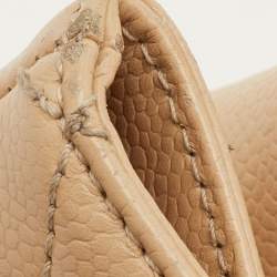 Pre Owned Chanel GST Beige Quilted Caviar Leather Grand Shopping Tote