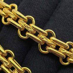 Pre Owned Chanel Blue Medium Classic Jersey Double Flap