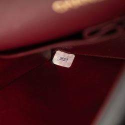 Pre Owned Chanel Black Medium Classic Lambskin Double Flap