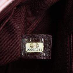 Pre Owned Chanel Pink Medium Quilted Metallic Calfskin Coco Pleats Chain Flap