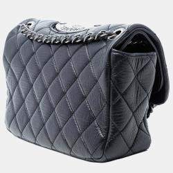 Pre Owned Chanel Black Paris Dallas Small Quilted Calfskin Flap