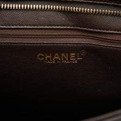 Pre Owned Chanel Brown Caviar Medallion Tote