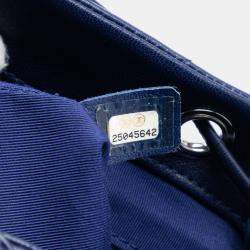 Pre Owned Chanel Blue Mini Chevron Lambskin Urban Spirit Backpack