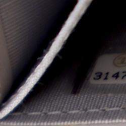 Pre Owned Chanel Grey Quilted Lambskin 19 Flap Coin Purse With Chain