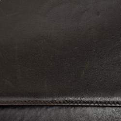 Pre Owned Chanel Black CC Quilted Lambskin Full Flap