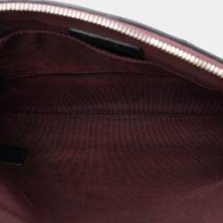 Pre Owned Chanel Black Medium CC Quilted Lambskin Flap Cosmetic Case