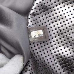 Pre Owned Chanel Silver Medium Reissue Perforated Calfskin Drill Flap