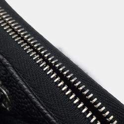 Pre Owned Chanel Coin Purse Matelasse Cc Logo Black Caviar Leather