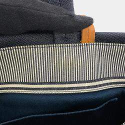 Pre Owned Chanel CC Logo Handbag Navy Denim Leather