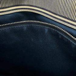 Pre Owned Chanel CC Logo Handbag Navy Denim Leather