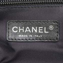 Pre Owned Chanel New Travel Messenger Bag Black Nylon