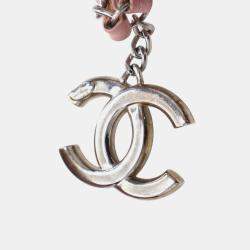 Pre Owned Chanel Pink Small Quilted Caviar CC Pocket Tote