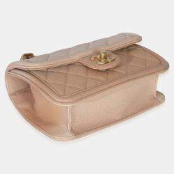 مملوكة مسبقًا Chanel Beige Quilted Ombre Caviar Small Sunset On The Sea Belt Bag