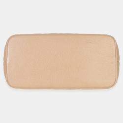 Pre Owned Chanel Beige Quilted Caviar Medallion Tote