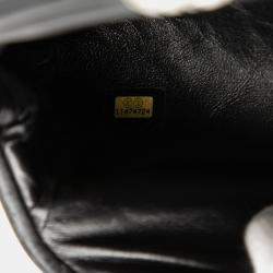 Pre Owned Chanel Black Quilted Lambskin Timeless Kisslock Clutch