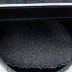 مملوكة مسبقًا Chanel Black Mini Quilted Shiny Lambskin Double Sided Vanity Case with Chain