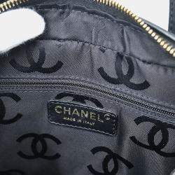 Pre Owned Chanel Black Calfskin Wild Stitch Handbag
