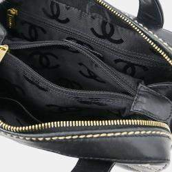 Pre Owned Chanel Black Calfskin Wild Stitch Handbag