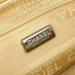 Pre Owned Chanel Gold Lambskin Handbag