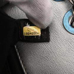 Pre Owned Chanel Silver Calfskin Icon Shoulder Bag