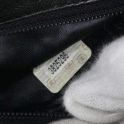 Pre Owned Chanel Black Calfskin Shoulder Bag