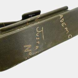 Pre Owned Chanel Green Lambskin Handbag