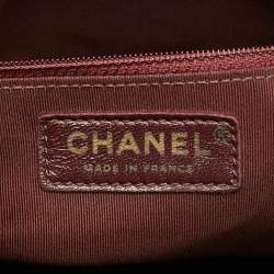 Pre Owned حقيبة سلسلة شانيل جين جلد مبطن أزرق كحلي