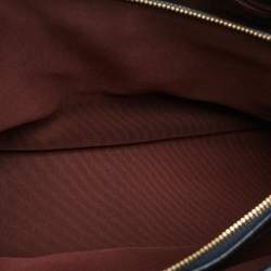 Pre Owned حقيبة سلسلة شانيل جين جلد مبطن أزرق كحلي