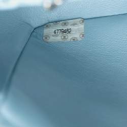 مملوكة مسبقًا حقيبة شانيل كيلي بلو جلد حمل علوي