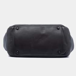 مملوكة مسبقًا Chanel Black Lambskin Studded CC Accordion Flap