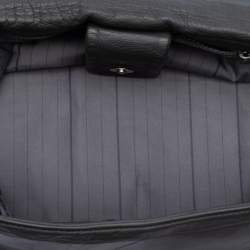 مملوكة مسبقًا Chanel Black Lambskin Studded CC Accordion Flap