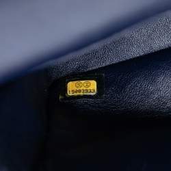 مملوكة مسبقًا Chanel Blue Medium Classic Caviar Double Flap