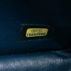 مملوكة مسبقًا Chanel Blue Jumbo Classic Caviar Double Flap