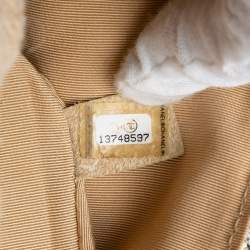 مملوكة مسبقًا Chanel Brown Silver Quilted Sequined Raffia Easy Reissue 2.55 Single Flap 225