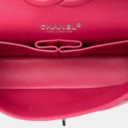 مملوكة مسبقًا Chanel Pink Medium Classic Lambskin Double Flap