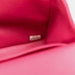 مملوكة مسبقًا Chanel Pink Medium Classic Lambskin Double Flap