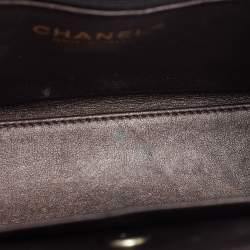 Pre Owned Chanel Kelly Nano Metallic Quilted Leather Shopper Bag