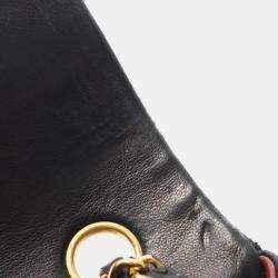 مملوكة مسبقًا حقيبة كتف شانيل ميني ماتلاسي جلد الحمل أسود