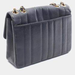 مملوكة مسبقًا حقيبة كتف شانيل مودموزيل جلد العجل حبيبي أسود