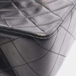 مملوكة مسبقًا حقيبة كتف شانيل ميني ماتلاس جلد خروف أسود 20