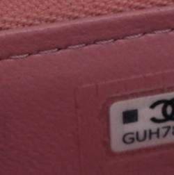 Pre Owned Chanel Small Pink Lambskin Pick Me Up Vanity Case