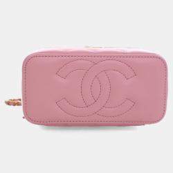 مملوكة مسبقًا Chanel Small Lambskin Pick Me Up Vanity Case