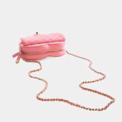 Pre Owned Chanel Large Lambskin CC Inlove Heart Bag