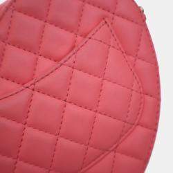 Pre Owned Chanel Large Lambskin CC Inlove Heart Bag