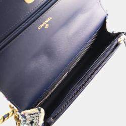 مملوكة مسبقًا محفظة بسلسلة تويد 19 شانيل