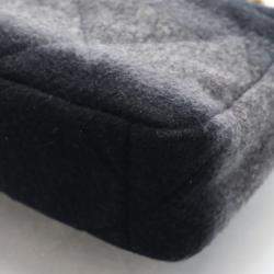 Pre Owned Chanel Medium Wool 19 Flap Bag