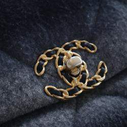 Pre Owned Chanel Medium Wool 19 Flap Bag