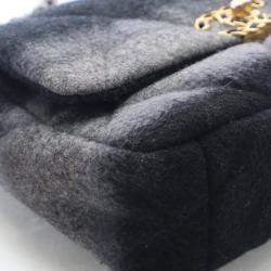 Pre Owned Chanel Medium Wool 19 Flap Bag