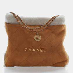 مملوكة مسبقًا Chanel Large Shearling 22 Hobo