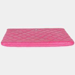 مملوكة مسبقًا حافظة شانيل كازينو بيوتي سي سي جلود خرافية مبطنة وردية متوسطة